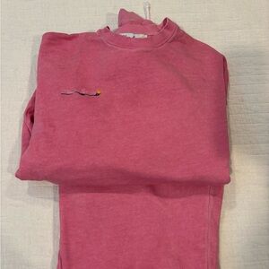 Heavy Manners - Pink Crewneck Sweatshirt and Sweatpants set.
